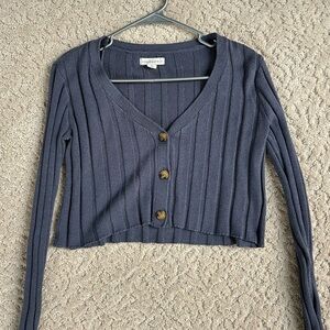 Aeropostale Blue Button-Up Cardigan Size XS